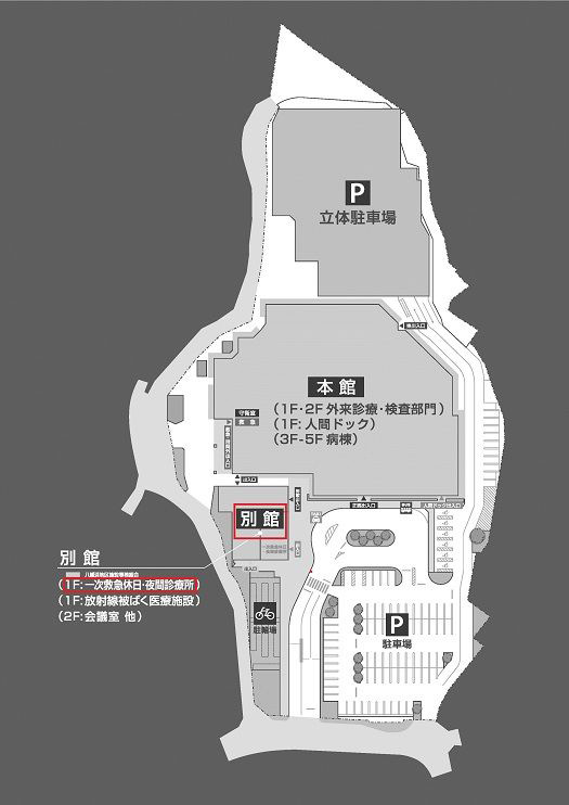 市立病院見取り図